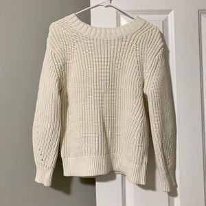 Everlane white sweater, size small